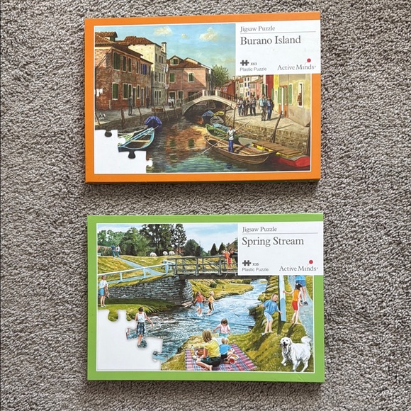 Jigsaw Puzzle Set - Burano Island & Spring Stream - Picture 1 of 7
